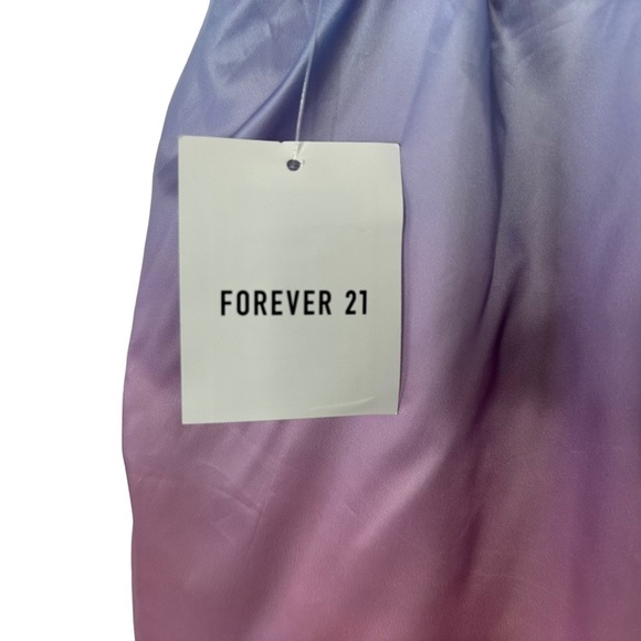 Forever 21 Womens Athletic Ombre High Waist Lined Shorts Sz Medium Pink Purple - Picture 8 of 11